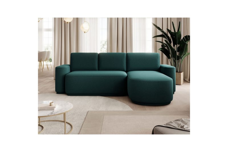Sektionssoffa Eltap Aurumm 285x92x180 cm - Enjoy 35, Grön, Höger - Möbler - Soffa - Bäddsoffa - Bäddsoffa divan