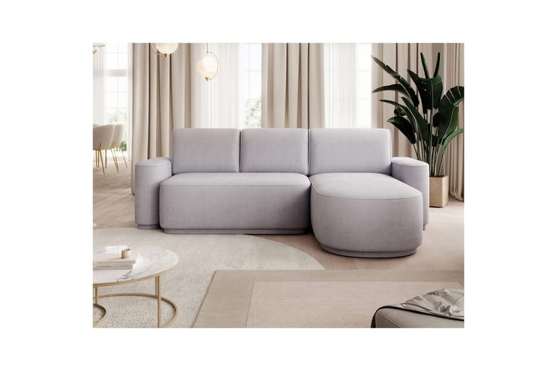 Sektionssoffa Eltap Aurumm 285x92x180 cm - Touch 03, Ljusgrå, Höger - Möbler - Soffa - Bäddsoffa - Bäddsoffa divan
