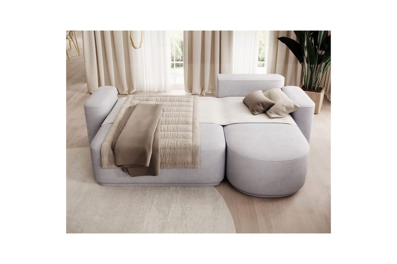 Sektionssoffa Eltap Aurumm 285x92x180 cm - Touch 03, Ljusgrå, Höger - Möbler - Soffa - Bäddsoffa - Bäddsoffa divan