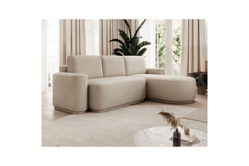 Sektionssoffa Eltap Aurumm 285x92x180 cm - Touch 18, Beige, Höger - Möbler - Soffa - Bäddsoffa - Bäddsoffa divan
