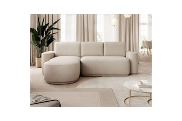 Sektionssoffa Eltap Aurumm 285x92x180 cm - Touch 18, Beige, Vänster - Möbler - Soffa - Bäddsoffa - Bäddsoffa divan