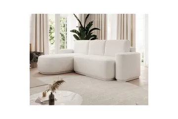 Sektionssoffa Eltap Aurumm 285x92x180 cm - Paolli 01 Vit, Vänster - Möbler - Soffa - Bäddsoffa - Bäddsoffa divan