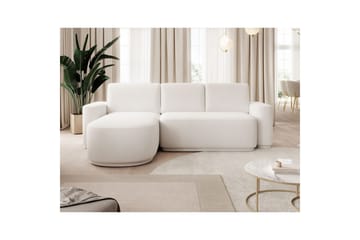 Sektionssoffa Eltap Aurumm 285x92x180 cm - Paolli 01 Vit, Vänster - Möbler - Soffa - Bäddsoffa - Bäddsoffa divan