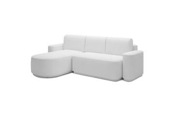 Sektionssoffa Eltap Aurumm 285x92x180 cm - Paolli 01 Vit, Vänster - Möbler - Soffa - Bäddsoffa - Bäddsoffa divan