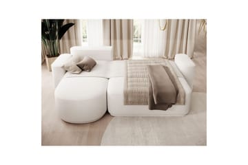 Sektionssoffa Eltap Aurumm 285x92x180 cm - Paolli 01 Vit, Vänster - Möbler - Soffa - Bäddsoffa - Bäddsoffa divan