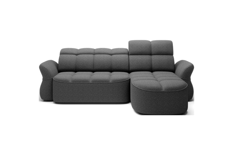 Sektionssoffa Eltap Beneth 301x115x185 cm, Breona 04, Grå, Höger