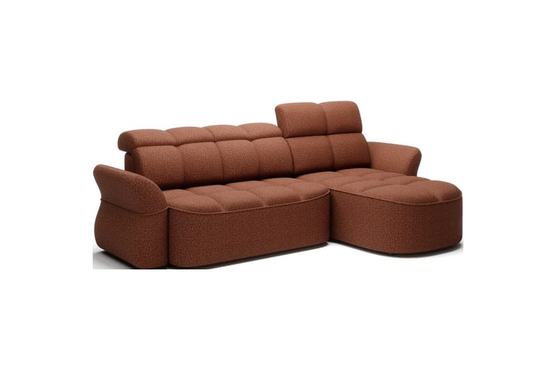 Sektionssoffa Eltap Beneth 301x115x185 cm - Breona 30, Orange, Höger - Möbler - Soffa - Bäddsoffa - Bäddsoffa divan