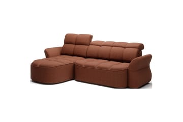 Sektionssoffa Eltap Beneth 301x115x185 cm - Breona 30, Orange, Vänster - Möbler - Soffa - Bäddsoffa - Bäddsoffa divan