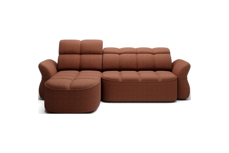 Sektionssoffa Eltap Beneth 301x115x185 cm - Breona 30, Orange, Vänster - Möbler - Soffa - Bäddsoffa - Bäddsoffa divan