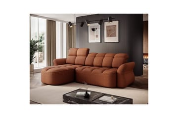 Sektionssoffa Eltap Beneth 301x115x185 cm - Breona 30, Orange, Vänster - Möbler - Soffa - Bäddsoffa - Bäddsoffa divan