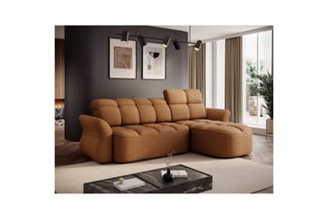 Sektionssoffa Eltap Beneth 301x115x185 cm - Breona 45, Gul, Höger - Möbler - Soffa - Bäddsoffa - Bäddsoffa divan