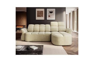 Sektionssoffa Eltap Beneth 301x115x185 cm - Monolith 04, Beige, Höger - Möbler - Soffa - Bäddsoffa - Bäddsoffa divan