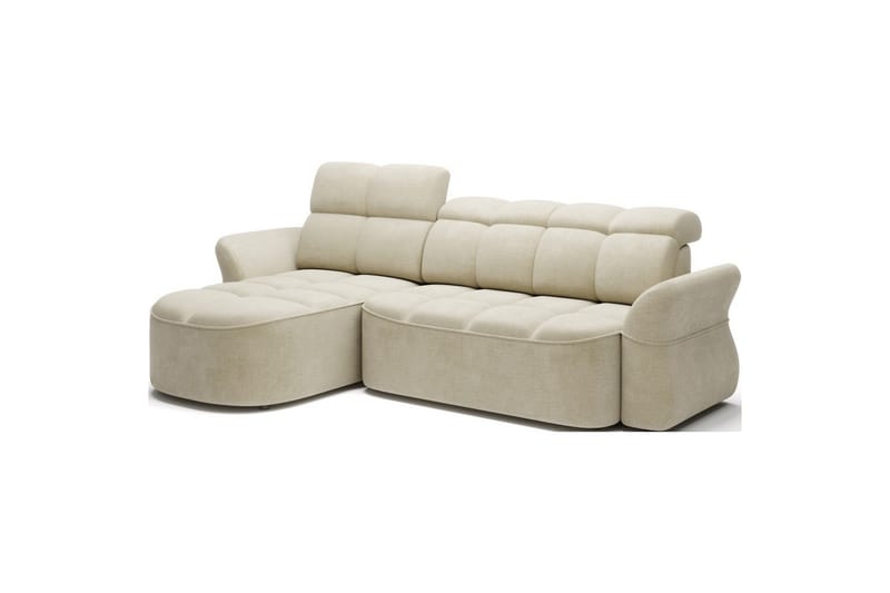 Sektionssoffa Eltap Beneth 301x115x185 cm - Monolith 04, Beige, Vänster - Möbler - Soffa - Bäddsoffa - Bäddsoffa divan
