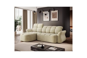 Sektionssoffa Eltap Beneth 301x115x185 cm - Monolith 04, Beige, Vänster - Möbler - Soffa - Bäddsoffa - Bäddsoffa divan