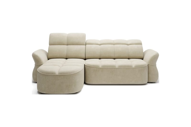 Sektionssoffa Eltap Beneth 301x115x185 cm, Monolith 04, Beige, Vänster