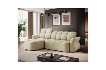 Sektionssoffa Eltap Beneth 301x115x185 cm - Monolith 04, Beige, Vänster - Möbler - Soffa - Bäddsoffa - Bäddsoffa divan