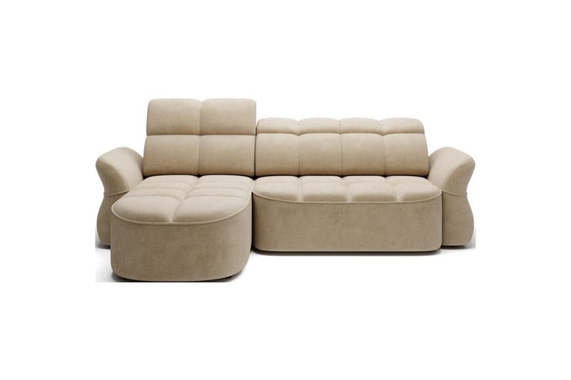 Sektionssoffa Eltap Beneth 301x115x185 cm, Nube 20, Beige, Vänster
