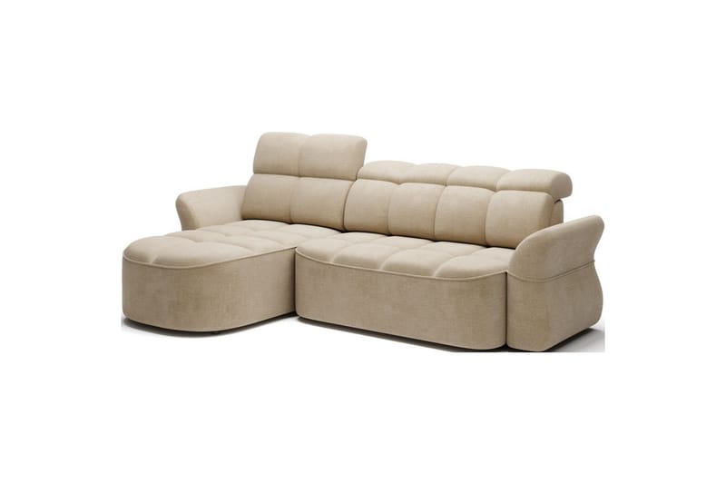 Sektionssoffa Eltap Beneth 301x115x185 cm - Nube 20, Beige, Vänster - Möbler - Soffa - Bäddsoffa - Bäddsoffa divan