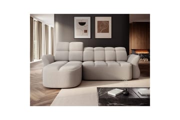 Sektionssoffa Eltap Beneth 301x115x185 cm - Royal 18, Beige, Vänster - Möbler - Soffa - Bäddsoffa - Bäddsoffa divan