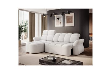 Sektionssoffa Eltap Beneth 301x115x185 cm - Paolli 01 Vit, Vänster - Möbler - Soffa - Bäddsoffa - Bäddsoffa divan