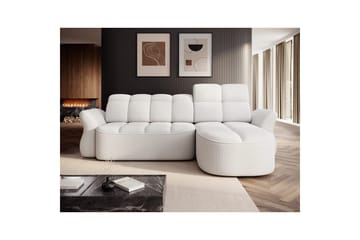 Sektionssoffa Eltap Beneth 301x115x185 cm - Paolli 01 Vit, Höger - Möbler - Soffa - Bäddsoffa - Bäddsoffa divan