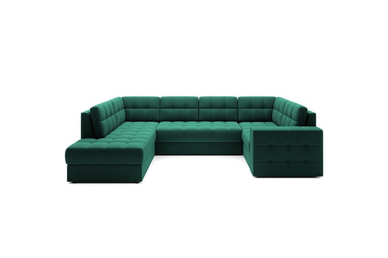 Sektionssoffa Eltap Blewett 299x198x82 cm - Lukso 35, Grön, Vänster - Möbler - Soffa - Bäddsoffa - Hörnbäddsoffa