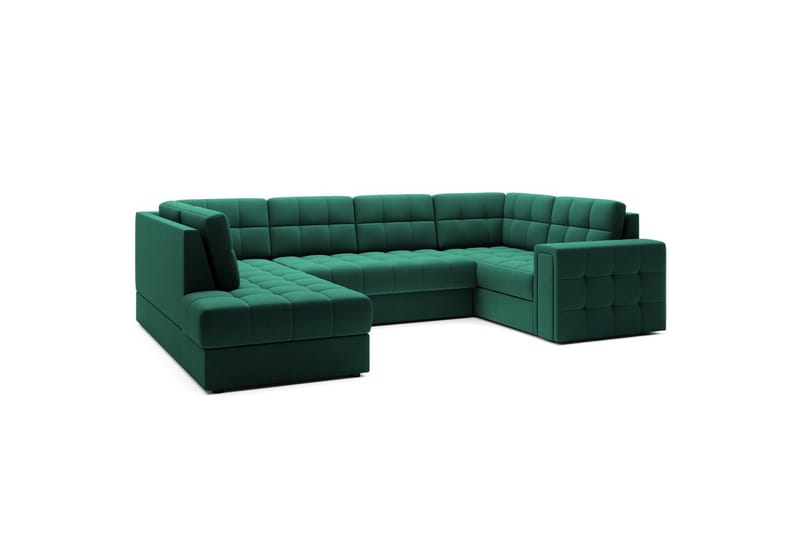 Sektionssoffa Eltap Blewett 299x198x82 cm - Lukso 35, Grön, Vänster - Möbler - Soffa - Bäddsoffa - Hörnbäddsoffa