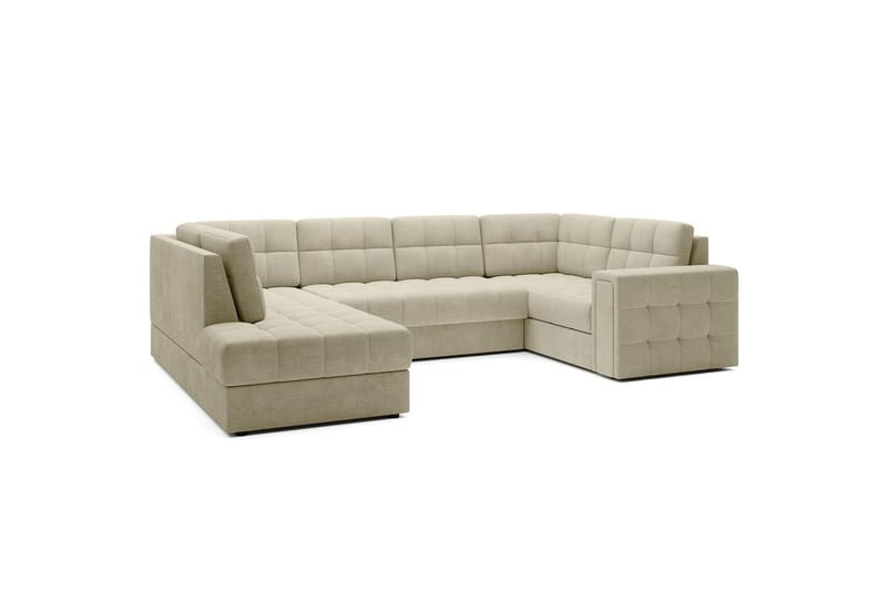 Sektionssoffa Eltap Blewett 299x198x82 cm - Monolith 04, Beige, Vänster - Möbler - Soffa - Bäddsoffa - Hörnbäddsoffa