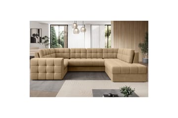 Sektionssoffa Eltap Blewett 299x198x82 cm - Monolith 09, Mörkbeige, Höger - Möbler - Soffa - Bäddsoffa - Hörnbäddsoffa