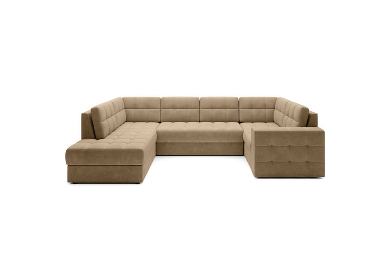 Sektionssoffa Eltap Blewett 299x198x82 cm, Monolith 09, Mörkbeige, Vänster