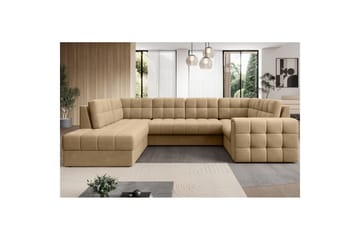 Sektionssoffa Eltap Blewett 299x198x82 cm - Monolith 09, Mörkbeige, Vänster - Möbler - Soffa - Bäddsoffa - Hörnbäddsoffa