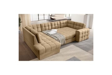 Sektionssoffa Eltap Blewett 299x198x82 cm - Monolith 09, Mörkbeige, Vänster - Möbler - Soffa - Bäddsoffa - Hörnbäddsoffa