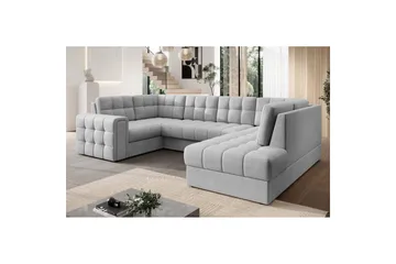 Sektionssoffa Eltap Blewett 299x198x82 cm - Monolith 84, Ljusgrå, Höger - Möbler - Soffa - Bäddsoffa - Hörnbäddsoffa