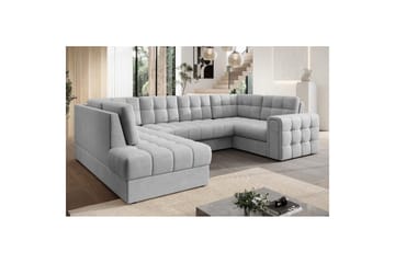 Sektionssoffa Eltap Blewett 299x198x82 cm - Monolith 84, Ljusgrå, Vänster - Möbler - Soffa - Bäddsoffa - Hörnbäddsoffa