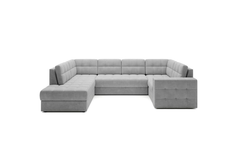 Sektionssoffa Eltap Blewett 299x198x82 cm, Monolith 84, Ljusgrå, Vänster