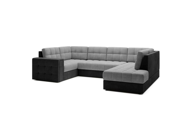 Sektionssoffa Eltap Blewett 299x198x82 cm - Monolith 84, Monolith 97, Ljusgrå, Mörkgrå, Höger - Möbler - Soffa - Bäddsoffa - Hörnbäddsoffa