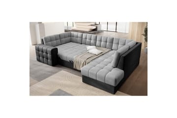 Sektionssoffa Eltap Blewett 299x198x82 cm - Monolith 84, Monolith 97, Ljusgrå, Mörkgrå, Höger - Möbler - Soffa - Bäddsoffa - Hörnbäddsoffa