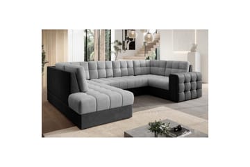 Sektionssoffa Eltap Blewett 299x198x82 cm - Monolith 84, Monolith 97, Ljusgrå, Mörkgrå, Vänster - Möbler - Soffa - Bäddsoffa - Hörnbäddsoffa