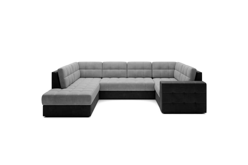 Sektionssoffa Eltap Blewett 299x198x82 cm - Monolith 84, Monolith 97, Ljusgrå, Mörkgrå, Vänster - Möbler - Soffa - Bäddsoffa - Hörnbäddsoffa