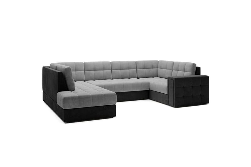 Sektionssoffa Eltap Blewett 299x198x82 cm - Monolith 84, Monolith 97, Ljusgrå, Mörkgrå, Vänster - Möbler - Soffa - Bäddsoffa - Hörnbäddsoffa