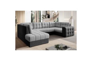 Sektionssoffa Eltap Blewett 299x198x82 cm - Monolith 84, Monolith 97, Ljusgrå, Mörkgrå, Vänster - Möbler - Soffa - Bäddsoffa - Hörnbäddsoffa