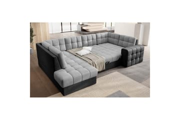 Sektionssoffa Eltap Blewett 299x198x82 cm - Monolith 84, Monolith 97, Ljusgrå, Mörkgrå, Vänster - Möbler - Soffa - Bäddsoffa - Hörnbäddsoffa