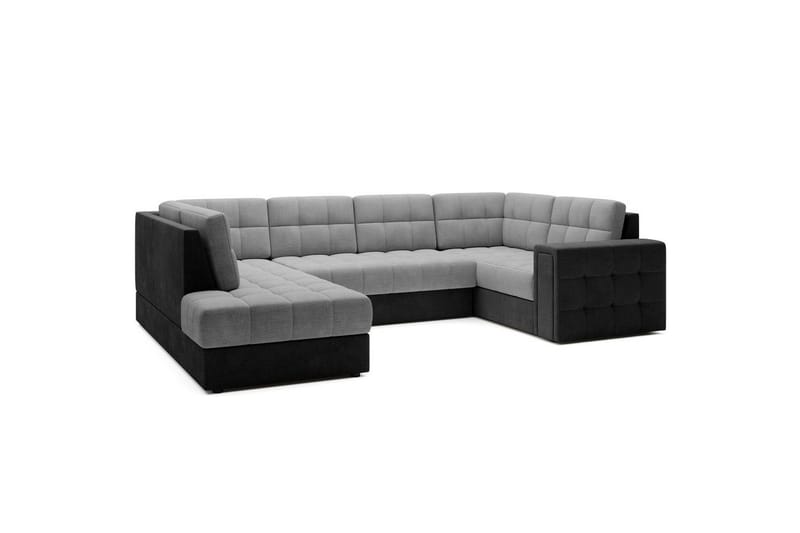 Sektionssoffa Eltap Blewett 299x198x82 cm - Monolith 84, Monolith 97, Ljusgrå, Mörkgrå, Vänster - Möbler - Soffa - Bäddsoffa - Hörnbäddsoffa