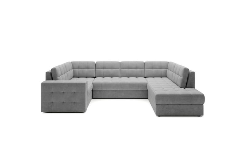 Sektionssoffa Eltap Blewett 299x198x82 cm, Monolith 85, Grå, Höger
