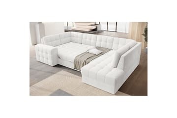 Sektionssoffa Eltap Blewett 299x198x82 cm - Royal 01, Vit, Höger - Möbler - Soffa - Bäddsoffa - Hörnbäddsoffa