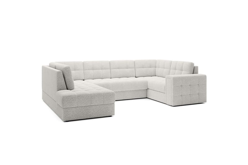 Sektionssoffa Eltap Blewett 299x198x82 cm - Royal 01, Vit, Vänster - Möbler - Soffa - Bäddsoffa - Hörnbäddsoffa