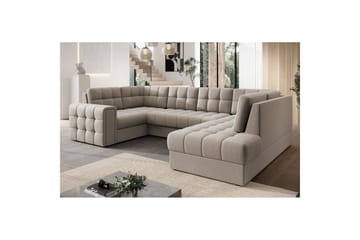Sektionssoffa Eltap Blewett 299x198x82 cm - Sola 18, Beige, Höger - Möbler - Soffa - Bäddsoffa - Hörnbäddsoffa