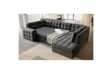 Sektionssoffa Eltap Blewett 299x198x82 cm - Sola 6, Mörkgrå, Höger - Möbler - Soffa - Bäddsoffa - Hörnbäddsoffa