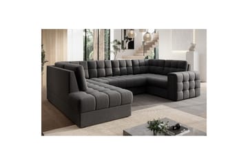 Sektionssoffa Eltap Blewett 299x198x82 cm - Sola 6, Mörkgrå, Vänster - Möbler - Soffa - Bäddsoffa - Hörnbäddsoffa