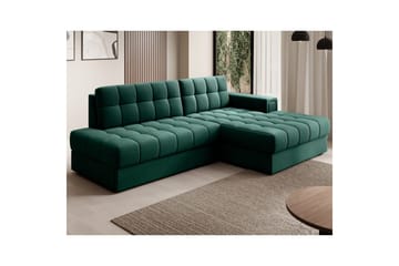 Sektionssoffa Eltap Blezalt 240x150x82 cm - Lukso 35, Grön, Höger - Möbler - Soffa - Bäddsoffa - Bäddsoffa divan